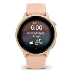 Garmin Vivoactive 6 Išmanusis laikrodis 30.4 Metallic Pink Dawn with Pink Dawn Band