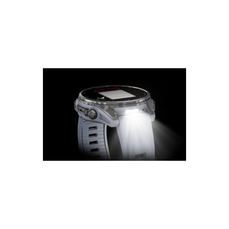 Garmin Fenix 8 Išmanusis laikrodis 43 mm AMOLED Silver with Whitestone silicone band