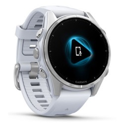 Garmin Fenix 8 Išmanusis laikrodis 43 mm AMOLED Silver with Whitestone silicone band