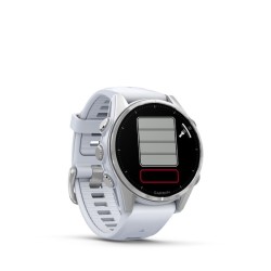 Garmin Fenix 8 Išmanusis laikrodis 43 mm AMOLED Silver with Whitestone silicone band