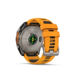 Garmin Fenix 8 Išmanusis laikrodis 51 mm AMOLED Sapphire,Titanium,Spark orange/Graphite sil. band