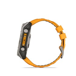Garmin Fenix 8 Išmanusis laikrodis 51 mm AMOLED Sapphire,Titanium,Spark orange/Graphite sil. band