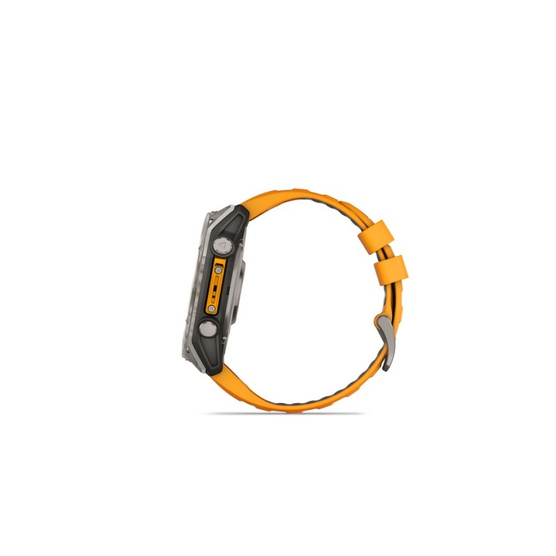 Garmin Fenix 8 Išmanusis laikrodis 51 mm AMOLED Sapphire,Titanium,Spark orange/Graphite sil. band