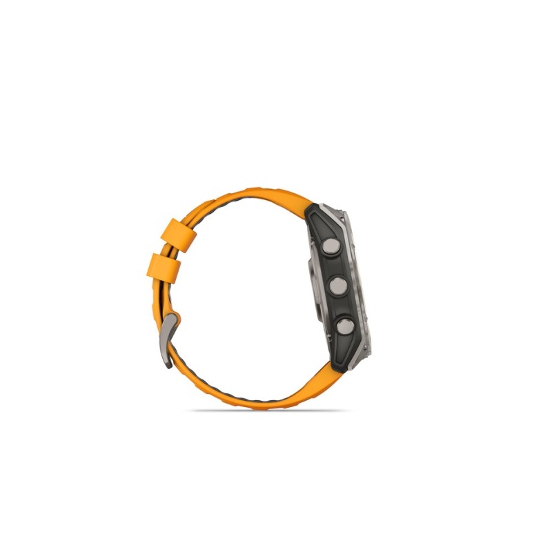Garmin Fenix 8 Išmanusis laikrodis 51 mm AMOLED Sapphire,Titanium,Spark orange/Graphite sil. band