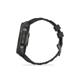 Garmin Fenix 8 Išmanusis laikrodis 51 mm AMOLED Sapphire,Carbon grey DLC,Black/Pebble grey sil. band