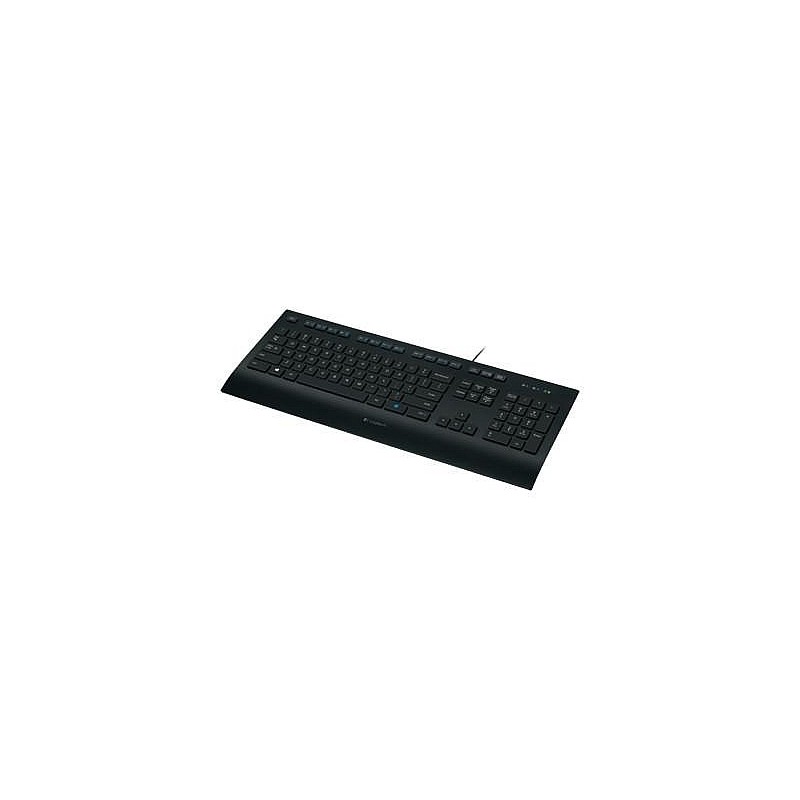 Klaviatūra laidinė Logitech K280e corded USB INTNL (US) (920-005217),  juoda