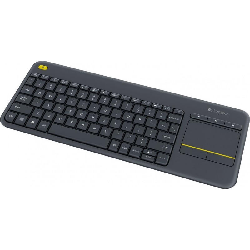Klaviatūra belaidė Logitech K400 Wireless Touch Plus - INT (920-007145), juoda