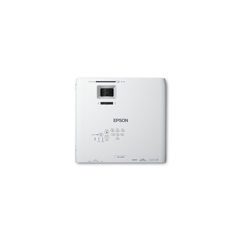 Epson EB-L210W Projektorius 3LCD WXGA 1280x800, 4500 ANSI lumens, USB, Ethernet LAN, Balta