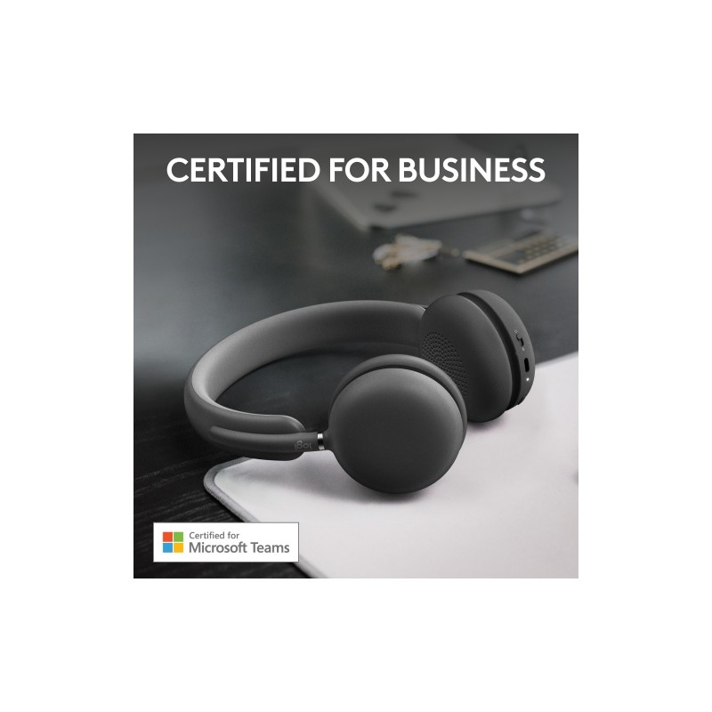 Logitech Zone Wireless 2 MS Teams Belaidės ausinės, USB-C, USB-C Bluetooth receiver, Graphite