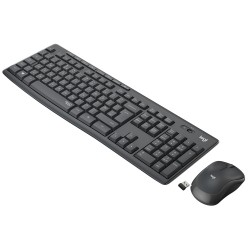 Logitech MK295 Silent Wireless Combo Belaidė klaviatūra, US Int, Graphite (SPEC)