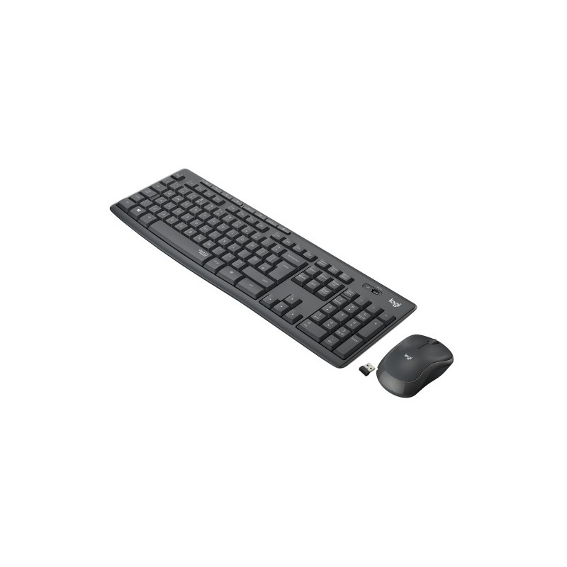 Logitech MK295 Silent Wireless Combo Belaidė klaviatūra, US Int, Graphite (SPEC)