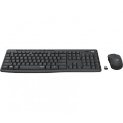 Logitech MK295 Silent Wireless Combo Belaidė klaviatūra, US Int, Graphite (SPEC)