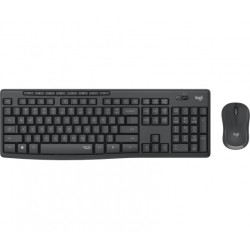 Logitech MK295 Silent Wireless Combo Belaidė klaviatūra, US Int, Graphite (SPEC)