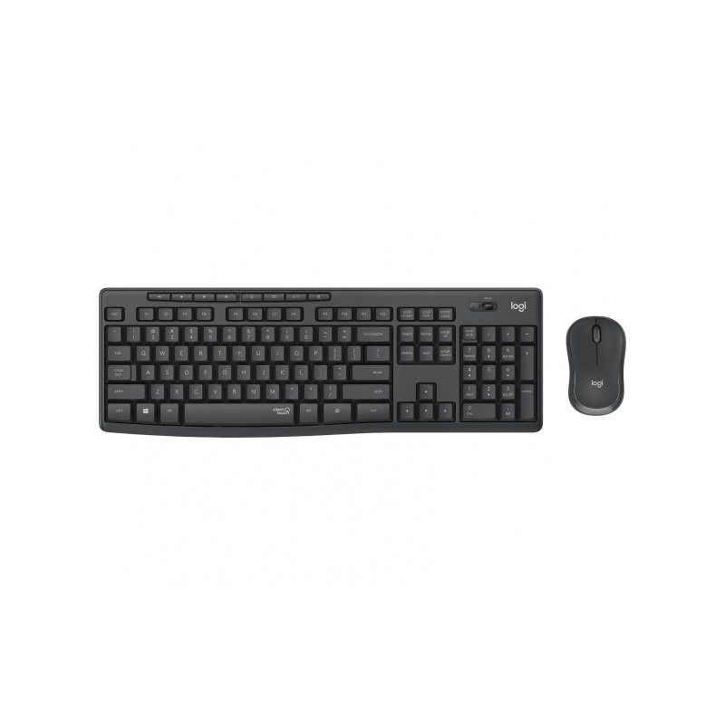 Logitech MK295 Silent Wireless Combo Belaidė klaviatūra, US Int, Graphite (SPEC)