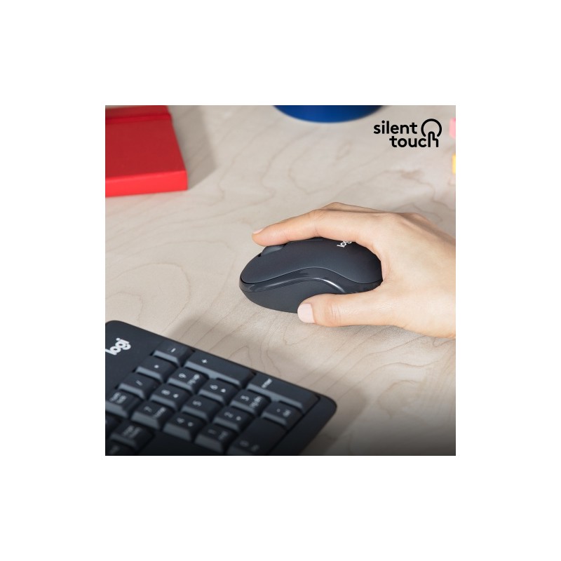 Logitech MK295 Silent Wireless Combo Belaidė klaviatūra, US Int, Graphite (SPEC)