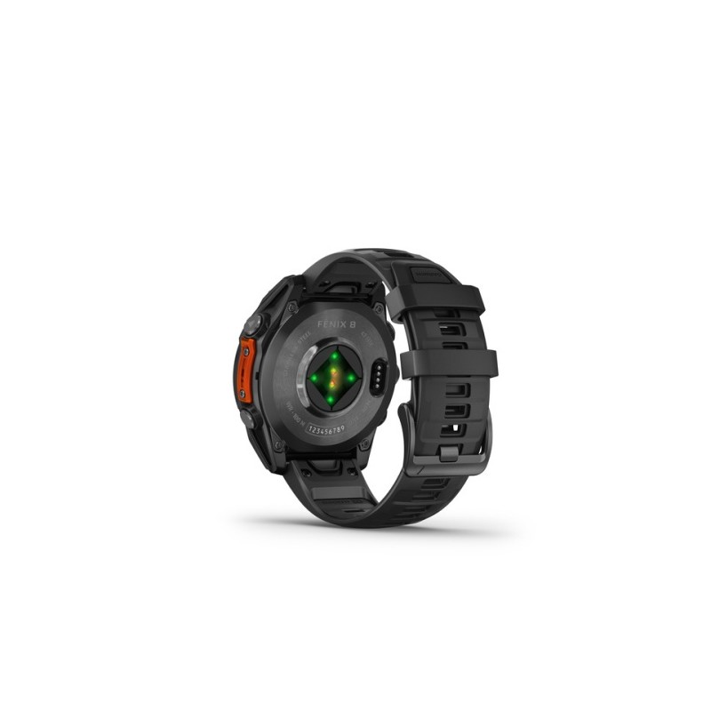 Garmin Fenix 8 Išmanusis laikrodis 47 mm AMOLED Slate Gray with Black Silicone Band