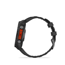 Garmin Fenix 8 Išmanusis laikrodis 47 mm AMOLED Slate Gray with Black Silicone Band