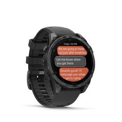 Garmin Fenix 8 Išmanusis laikrodis 47 mm AMOLED Slate Gray with Black Silicone Band