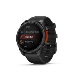 Garmin Fenix 8 Išmanusis laikrodis 47 mm AMOLED Slate Gray with Black Silicone Band