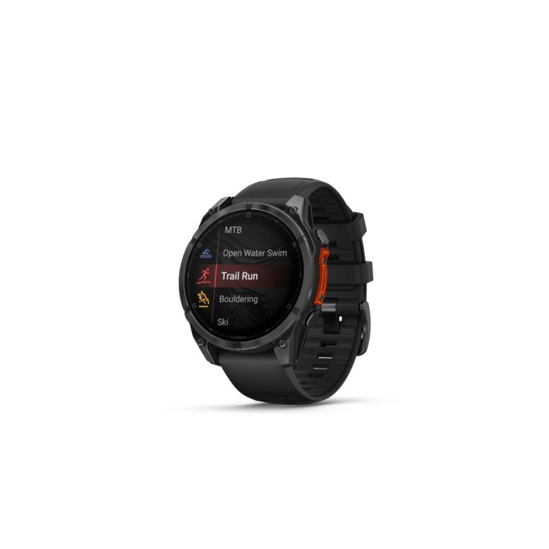 Garmin Fenix 8 Išmanusis laikrodis 47 mm AMOLED Slate Gray with Black Silicone Band