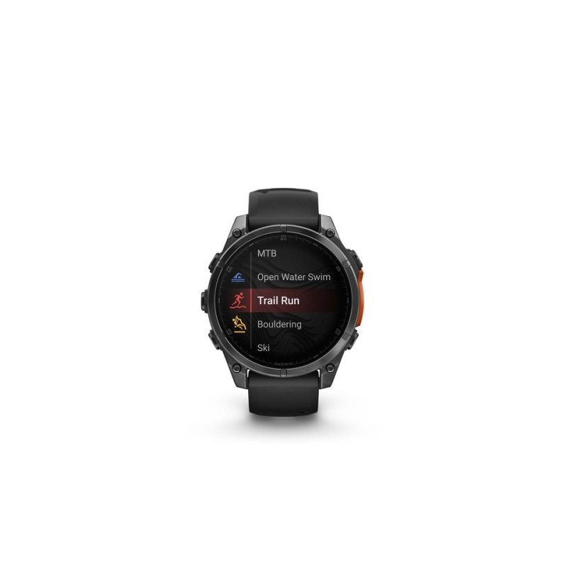 Garmin Fenix 8 Išmanusis laikrodis 47 mm AMOLED Slate Gray with Black Silicone Band