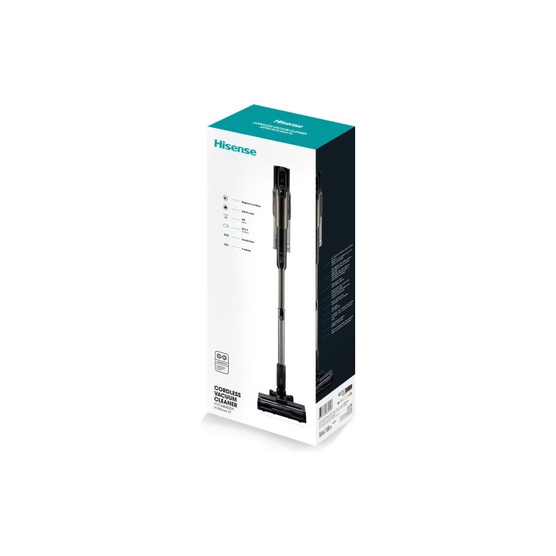 Hisense HVC646630A HI MOVE VI ADAPT Belaidis dulkių siurblys, Juoda