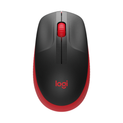 Logitech M190 Full-Size Belaidė pelė, RF Wireless, 1000 DPI, Raudona (SPEC)