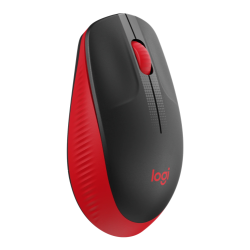 Logitech M190 Full-Size Belaidė pelė, RF Wireless, 1000 DPI, Raudona (SPEC)
