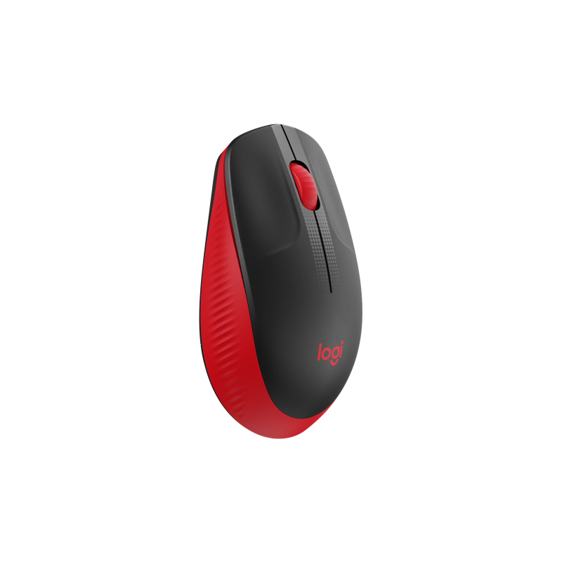 Logitech M190 Full-Size Belaidė pelė, RF Wireless, 1000 DPI, Raudona (SPEC)