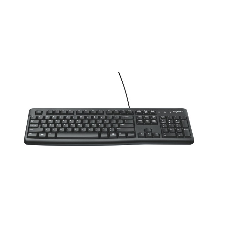 Logitech K120 Laidinė klaviatūra USB-A US Int, Juoda (SPEC)