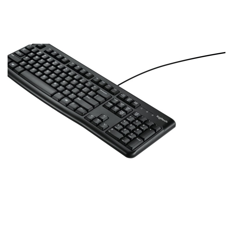 Logitech K120 Laidinė klaviatūra USB-A US Int, Juoda (SPEC)