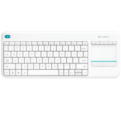 Klaviatūra belaidė Logitech K400 plus (920-007146), balta