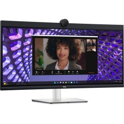 Dell Pro 34 Plus P3424WEB Monitorius 34.1'' IPS WQHD 3440x1440 8 ms 300 cd/m2 60 Hz, Silver/Black
