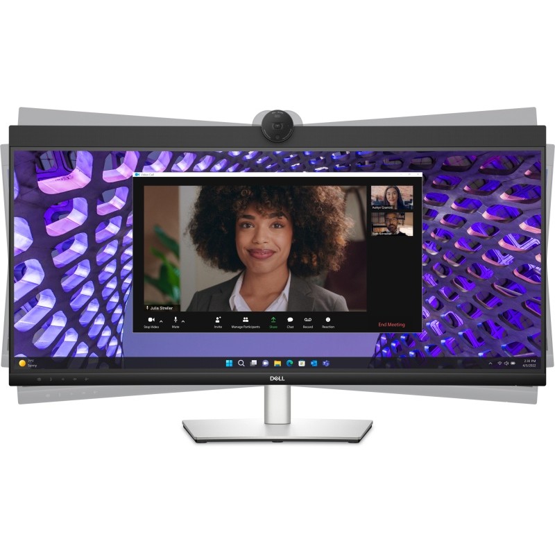 Dell Pro 34 Plus P3424WEB Monitorius 34.1'' IPS WQHD 3440x1440 8 ms 300 cd/m2 60 Hz, Silver/Black