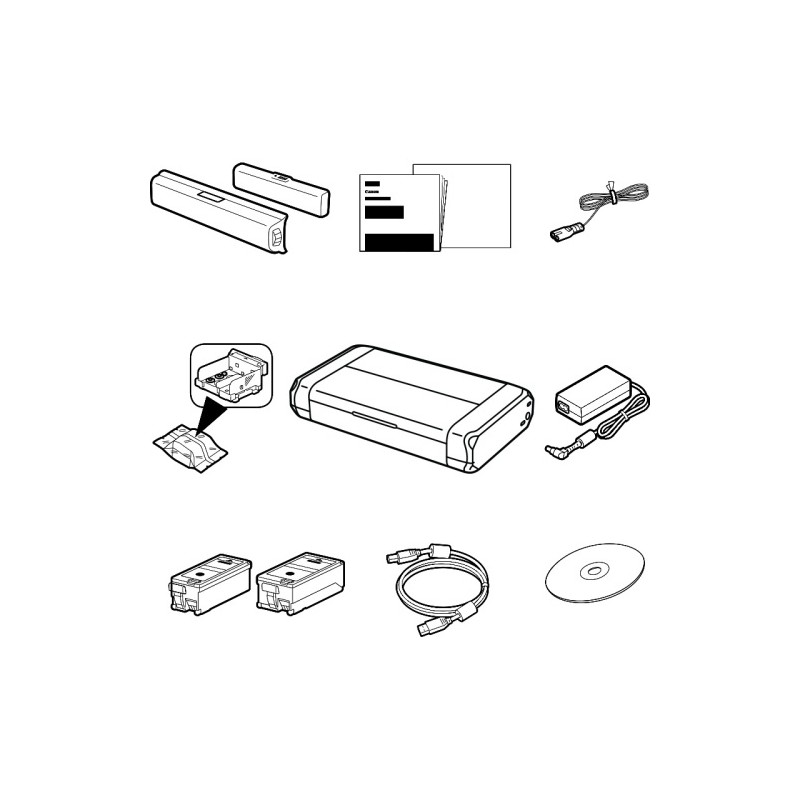 Canon MAXIFY BX110 Spausdintuvas rašalinis spalvotas A4 9 ipm USB Wi-Fi