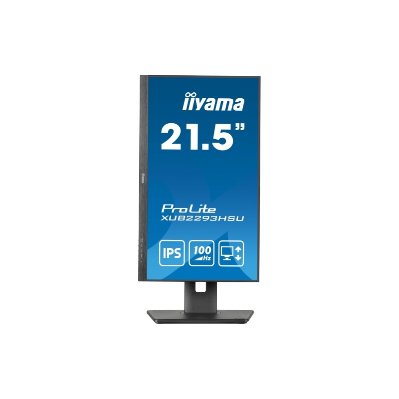 iiyama ProLite XUB2293HSU-B7 Monitorius 21.5'' IPS FHD 1920x1080, 1 ms, 300 cd/m2, 100 Hz, Juoda