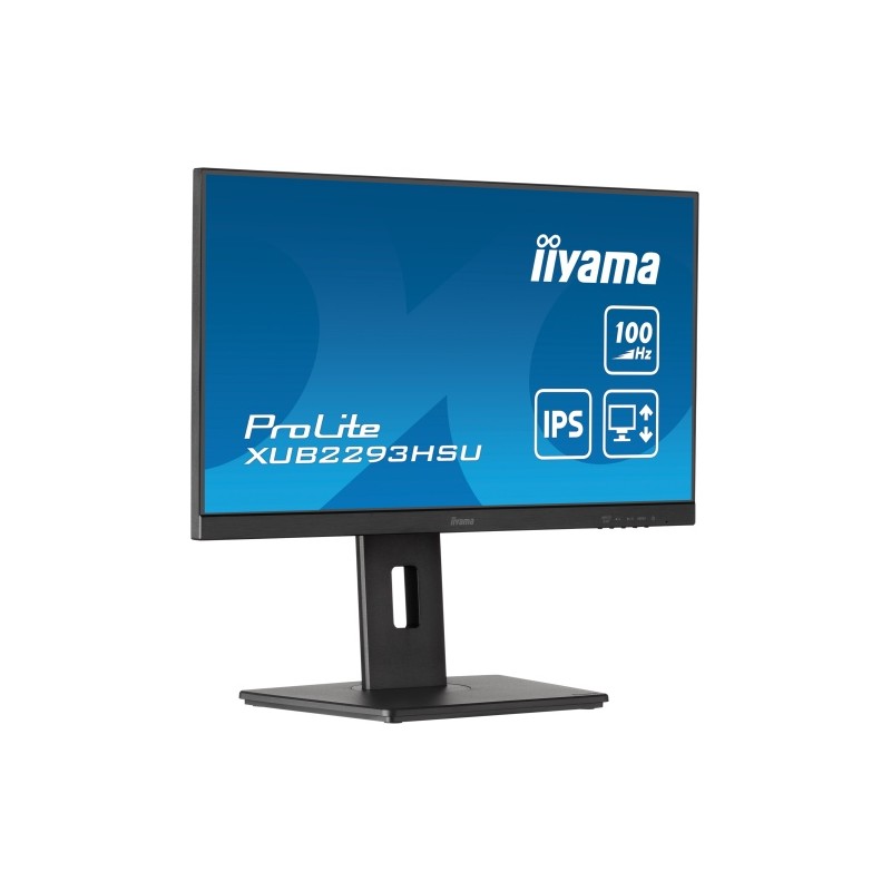 iiyama ProLite XUB2293HSU-B7 Monitorius 21.5'' IPS FHD 1920x1080, 1 ms, 300 cd/m2, 100 Hz, Juoda