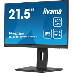 iiyama ProLite XUB2293HSU-B7 Monitorius 21.5'' IPS FHD 1920x1080, 1 ms, 300 cd/m2, 100 Hz, Juoda