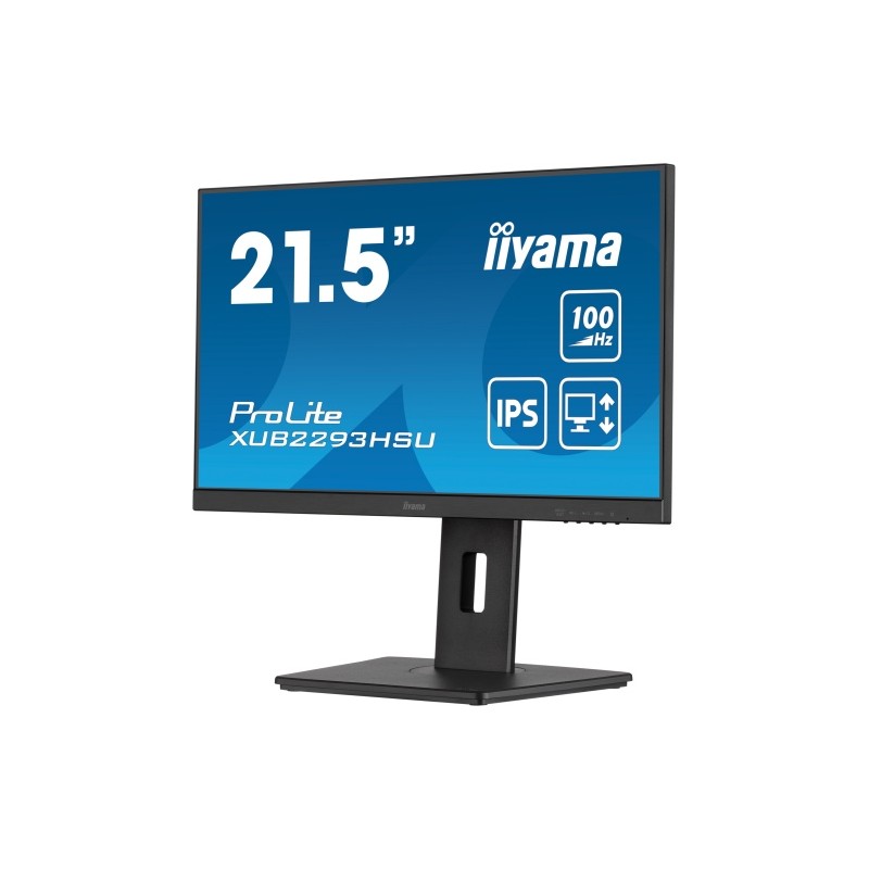 iiyama ProLite XUB2293HSU-B7 Monitorius 21.5'' IPS FHD 1920x1080, 1 ms, 300 cd/m2, 100 Hz, Juoda