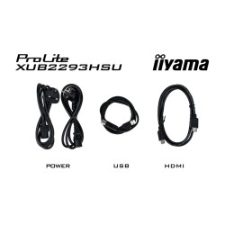 iiyama ProLite XUB2293HSU-B7 Monitorius 21.5'' IPS FHD 1920x1080, 1 ms, 300 cd/m2, 100 Hz, Juoda