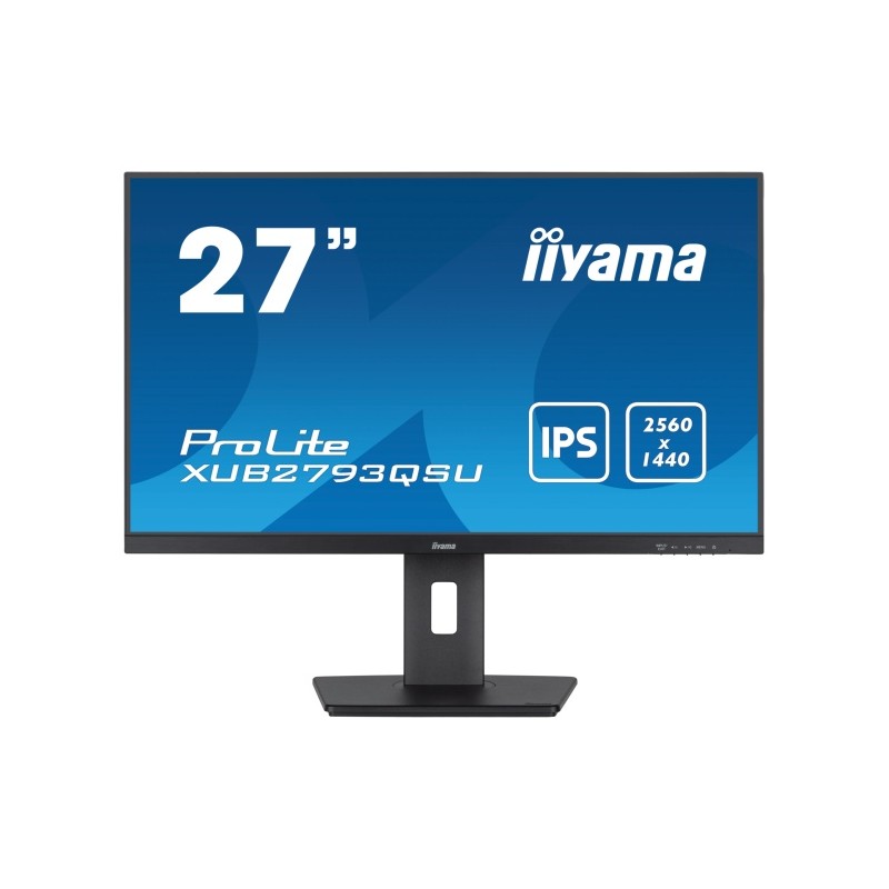 iiyama XUB2793QSU-B7 Monitorius 27'' IPS QHD 2560x1440, 1 ms, 300 cd/m2, 100 Hz, Juoda