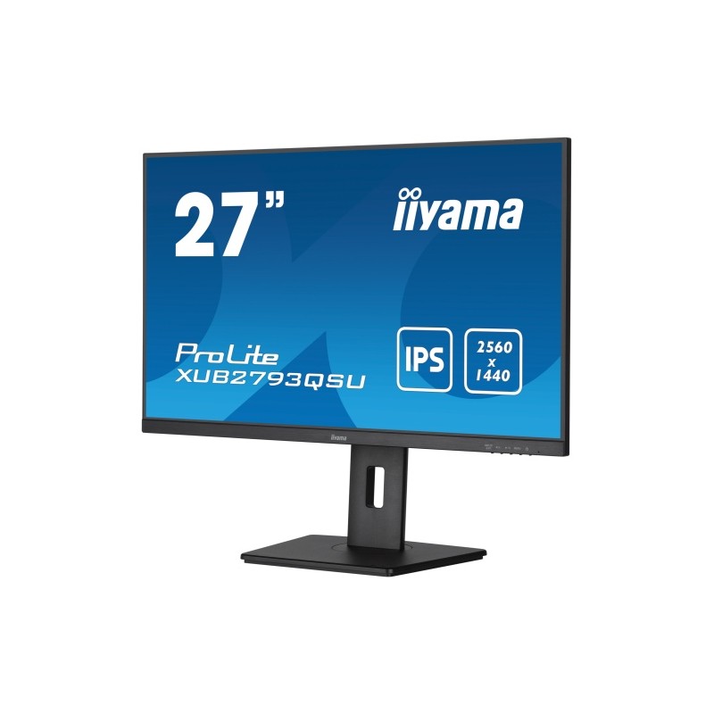 iiyama XUB2793QSU-B7 Monitorius 27'' IPS QHD 2560x1440, 1 ms, 300 cd/m2, 100 Hz, Juoda