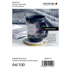 Termopernešimo popierius FOREVER Multi-Trans Laser Paper A4, 100 lapų, kietiems paviršiams
