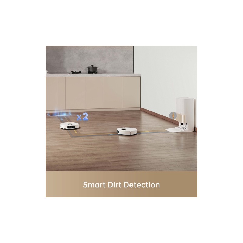 Dreame X40 Ultra Complete Dulkių siurblys robotas, Balta (12 mėnesių garantija)