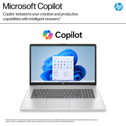 HP 17-cp2025 17.3'' FHD AMD Ryzen 5 7520U 8GB 512GB SSD W11H, Natural Silver (SPEC)