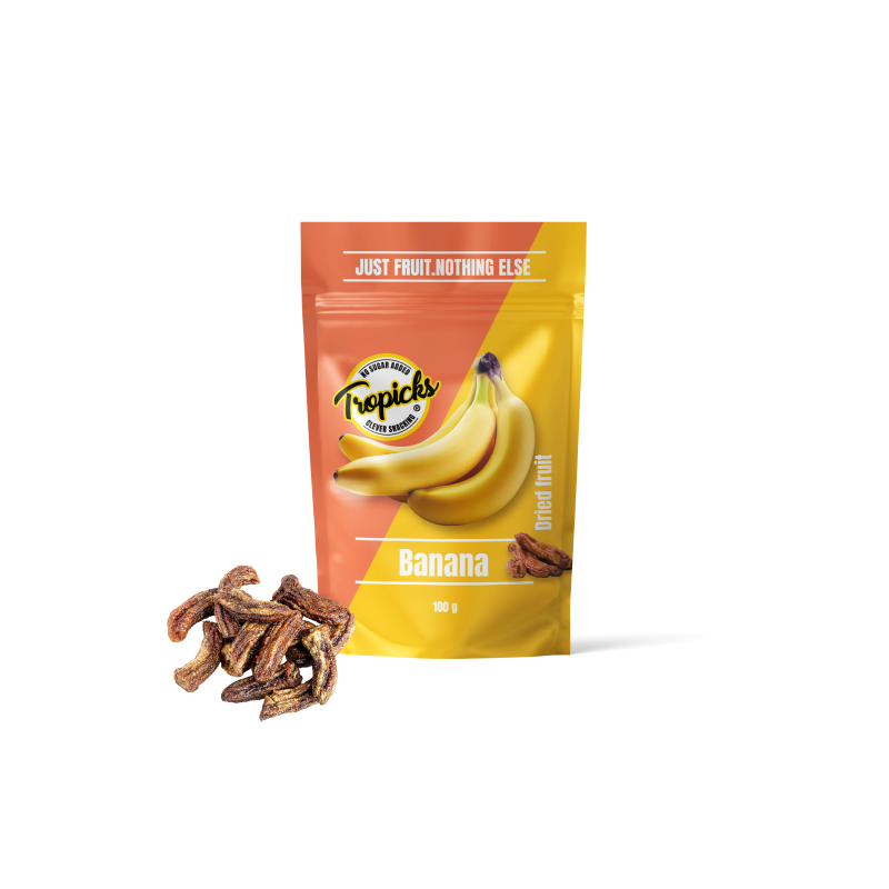 Tropicks Džiovinti bananai 100 g