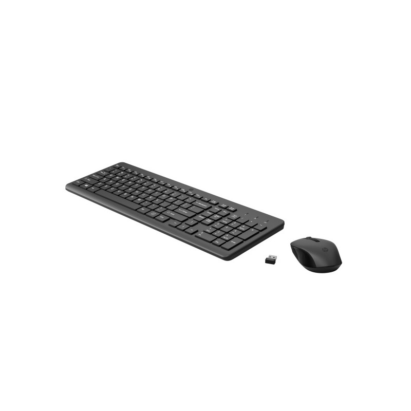 HP 330 Combo Belaidė klaviatūra + pelė RF Wireless US Int, Juoda