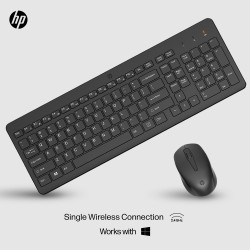 HP 330 Combo Belaidė klaviatūra + pelė RF Wireless US Int, Juoda