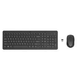 HP 330 Combo Belaidė klaviatūra + pelė RF Wireless US Int, Juoda