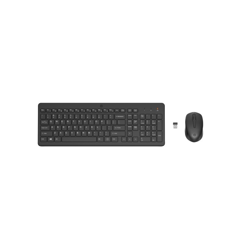 HP 330 Combo Belaidė klaviatūra + pelė RF Wireless US Int, Juoda